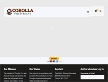 Tablet Screenshot of corollafireandrescue.com